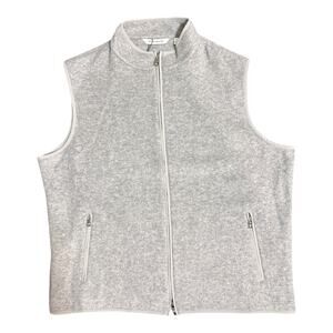 Peter Millar Men’s Crown Fleece 100% Wool Vest XL Grey MSRP $495